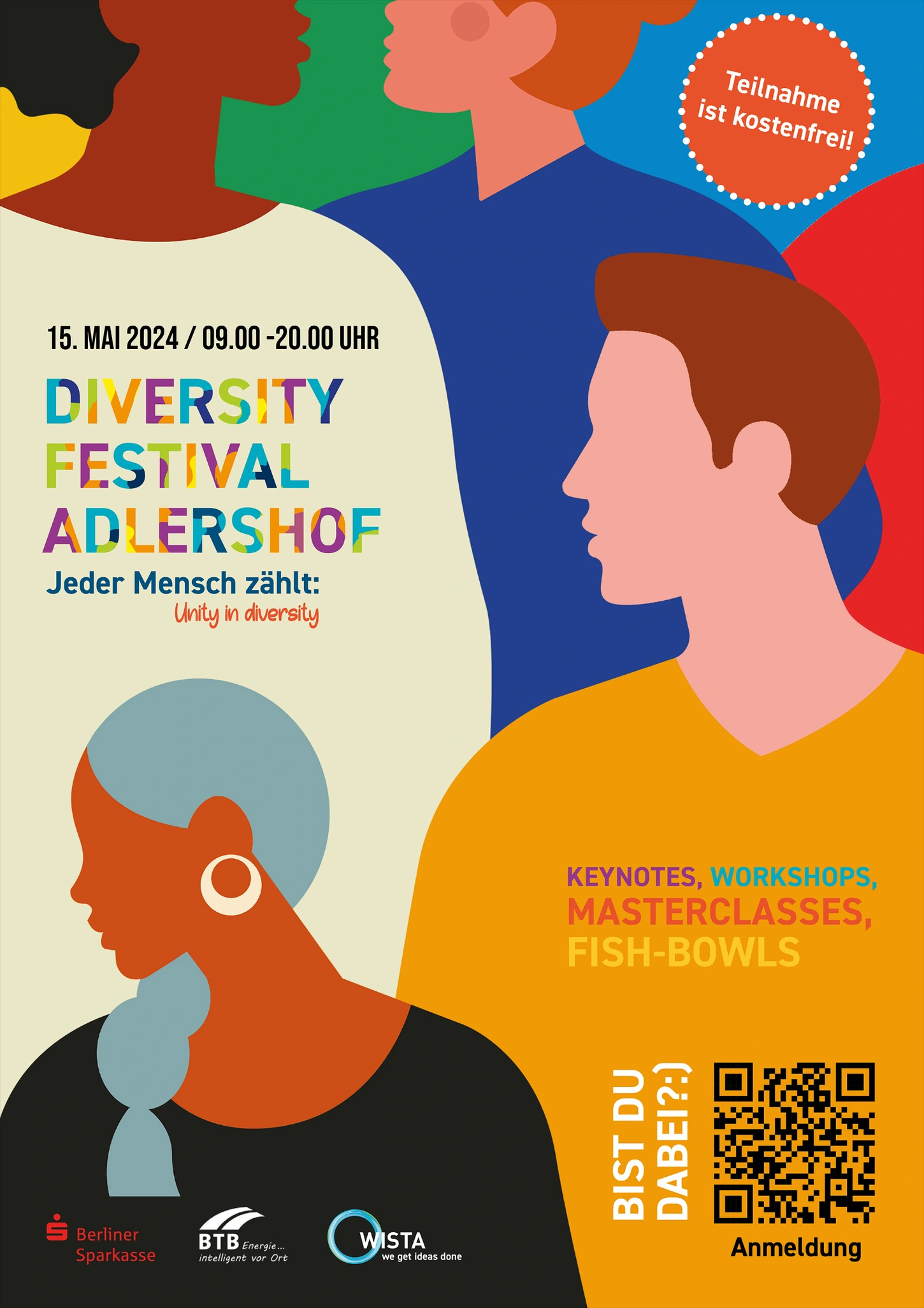 Plakat Diversity Festival Adlershof 2024 (vergrößern)