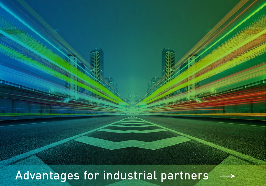 Advantages for industrial partners