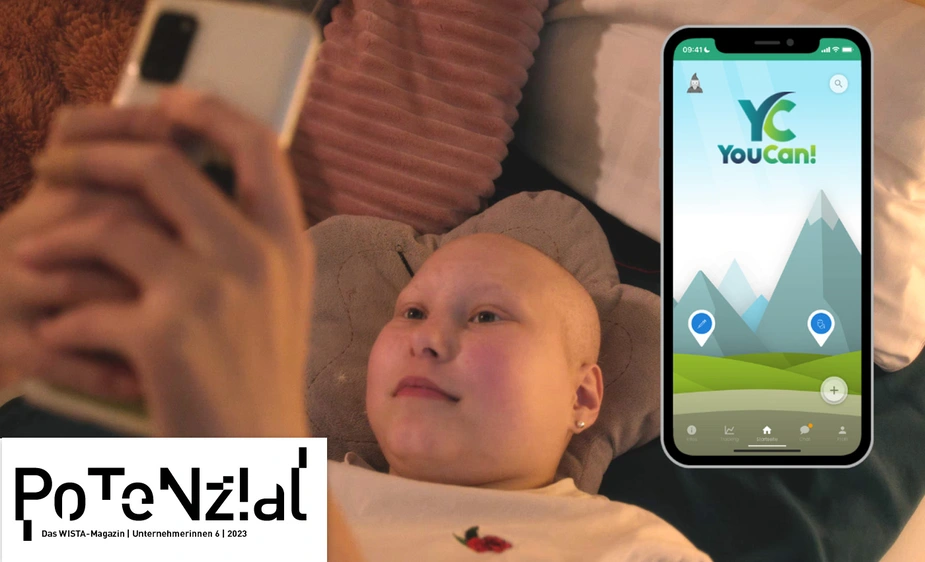 Krebskrankes Kind mit Smartphone-App © YouCan! gGmbH