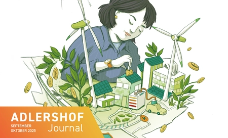 Illustration: Investition in erneuerbare Energien