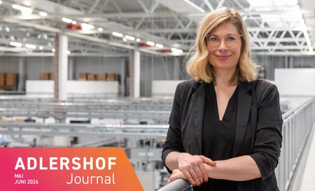 Portrait photo in a factory hall