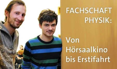 Benjamin Dummer und Antonio Rylke, Initiatoren des Hörsaalkinos Adlershof. Bild: © Adlershof Journal