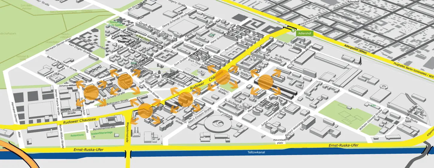 Karte des Technologieparks