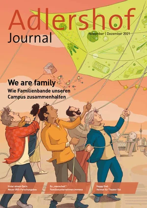 Cover Adlershof Journal Nov-Dez 2021. Illustration: D. Mahnkopf © WISTA Managment GmbH