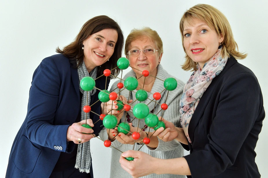 Petra Metz, Márta Gutsche und Katrin Rautter (v. l .n. r.). Bild: © Adlershof Journal