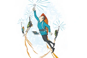 Gründer Startups Adlershof. Illustration: Dorothee Mahnkopf. © Adlershof Journal 