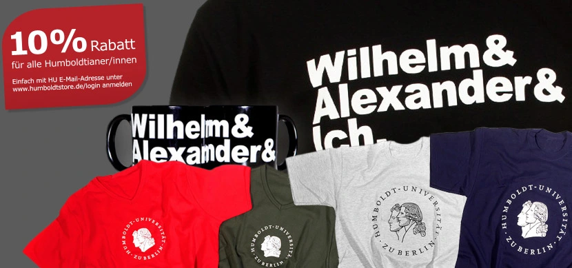10% Rabatt für Humboldtianer im Humboldt-Store - jetzt auch in Lehmanns Fachbuchhandlung Berlin Adlershof. Bild: Lehmanns Media GmbH