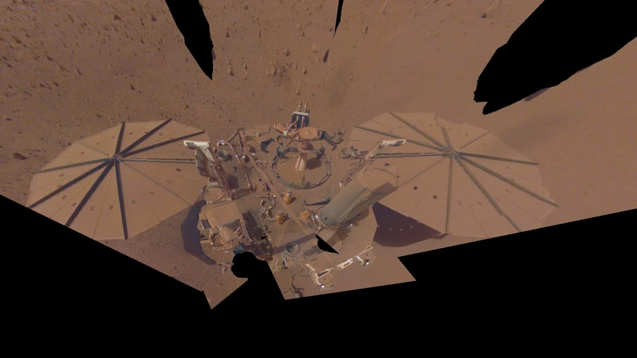 InSight's last selfie. Credit: NASA/JPL-Caltech