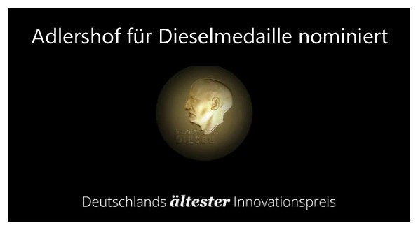 Adlershof für Dieselmedaille nominiert