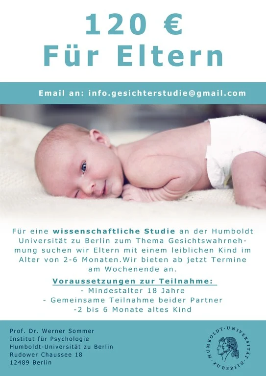 Elternstudie Flyer. Bild: HU Berlin