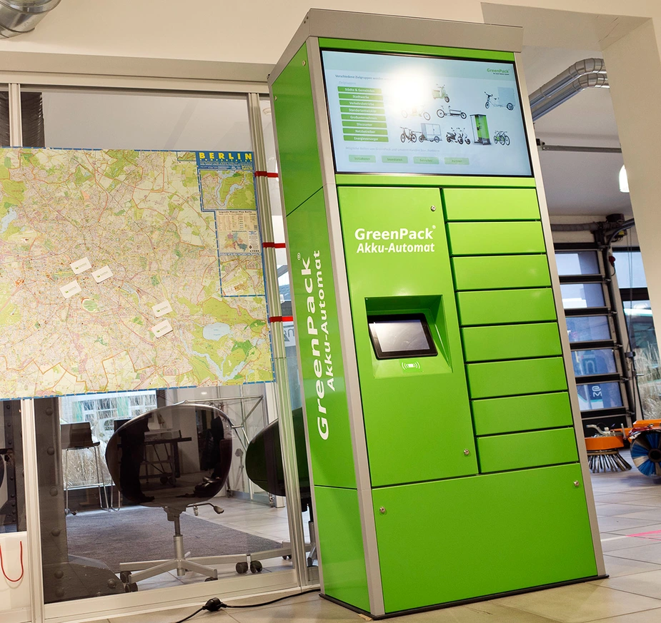 Wechselakku-Automat. Bild: GreenPack
