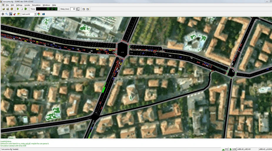 SUMO Screenshot. DLR