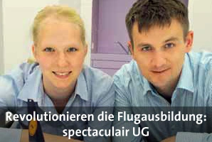 Sinikka Salchow und Sven Kornetzky bringen frischen Wind in die theoretische Flugausbildung, Bild: © Adlershof Journal