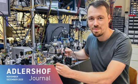 Oliver Fartmann at the lab