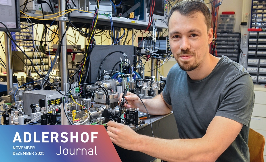 Oliver Fartmann at the lab