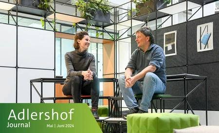 CEO Andreas Stadler and Elisabeth Helldorff in the Showroom System 180 © WISTA Management GmbH