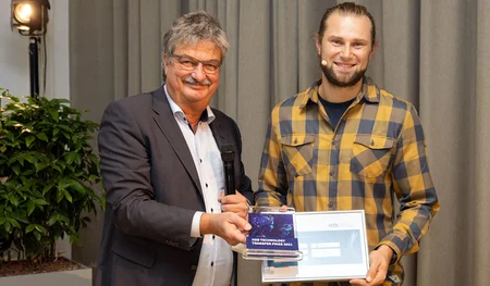 Tobias Henschel, Gewinner des HZB Technologietransferpreises 2021 © HZB / M. Setzpfand