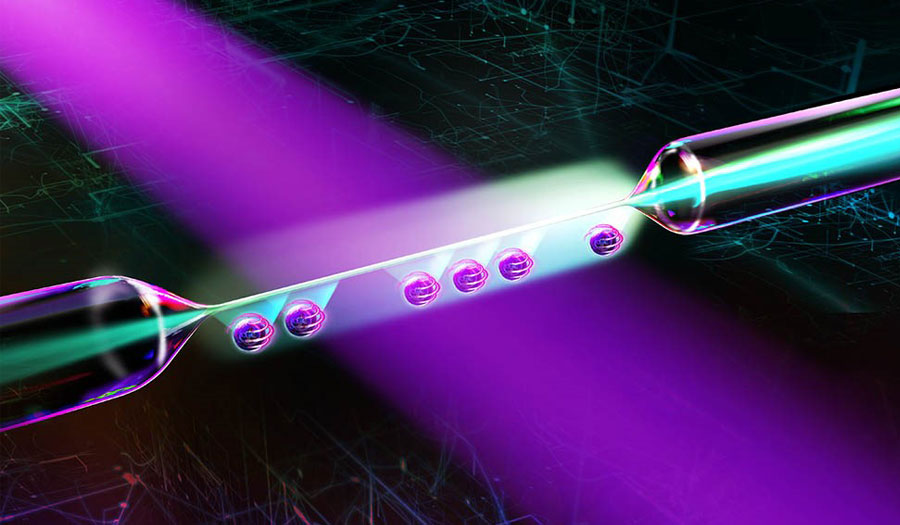 Glass store fiber light
